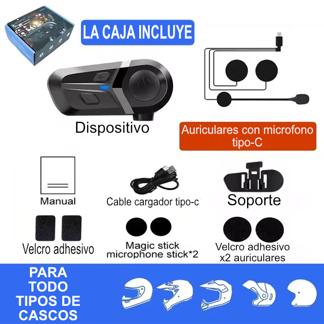 Auriculares Inalámbricos Para Casco SKU