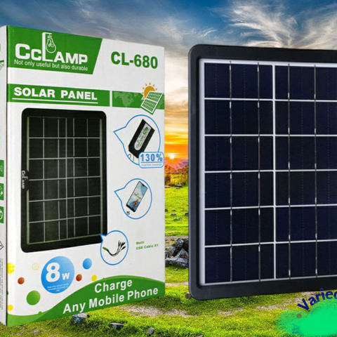 Panel Solar De 5 Puertos Usb