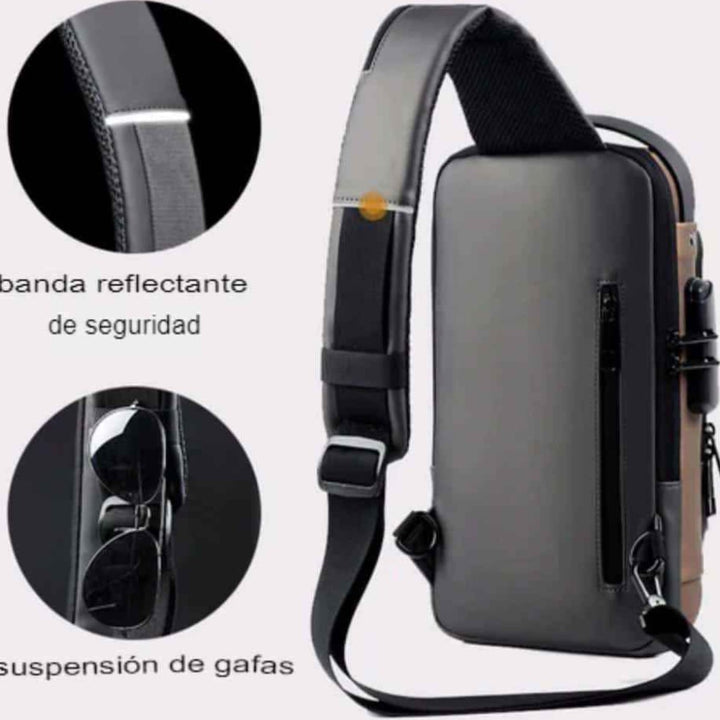 MOCHILA ANTIRROBO CON PUERTO USB!!