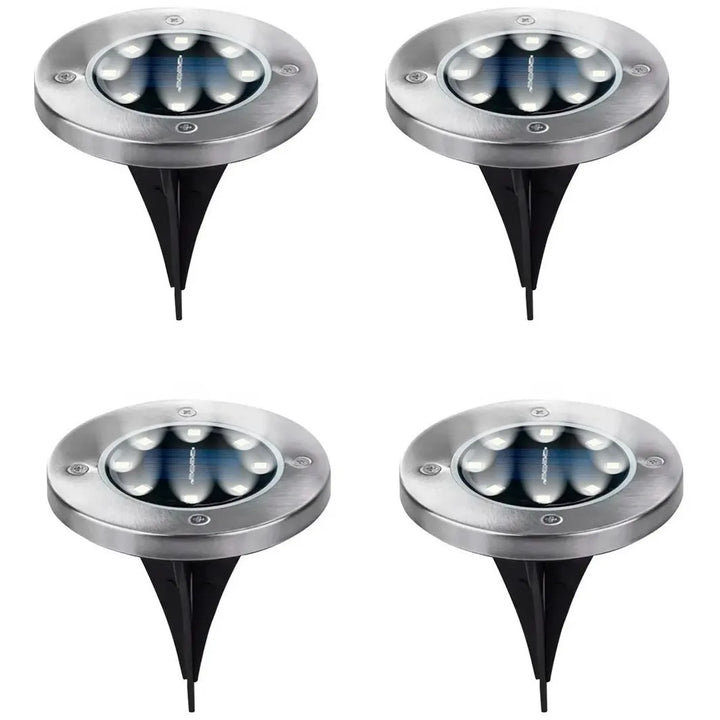 Luces A Panel Solar Pack X4 SKU: GPK-PLAZA-Pack x4 luces solar piso