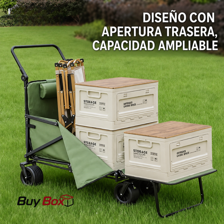 SOLUCIÓN MÓVIL DE CARGA Y DESCANSO - CARRO PLEGABLE 2 EN 1