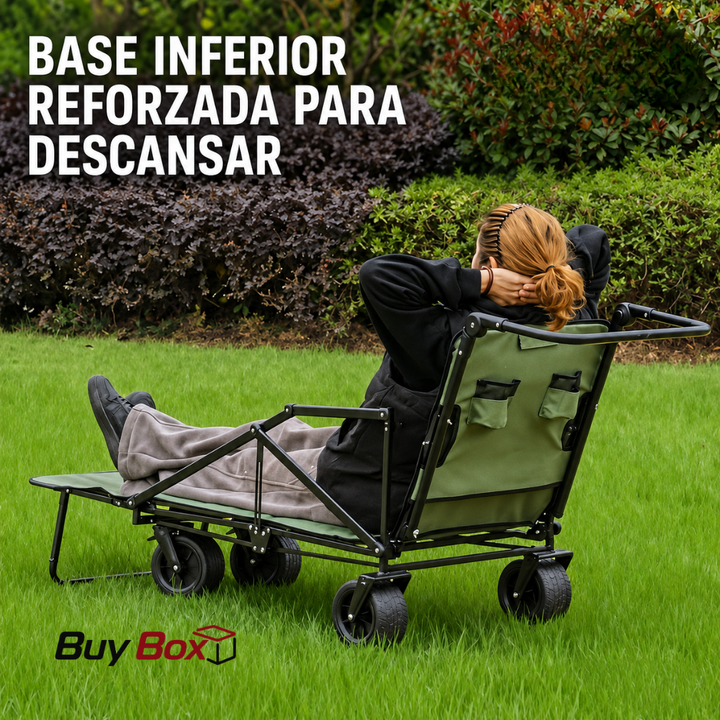 SOLUCIÓN MÓVIL DE CARGA Y DESCANSO - CARRO PLEGABLE 2 EN 1