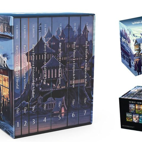 Box Harry Potter - Colección Completa (7 libros) + Lámpara de lectura LED como REGALO!