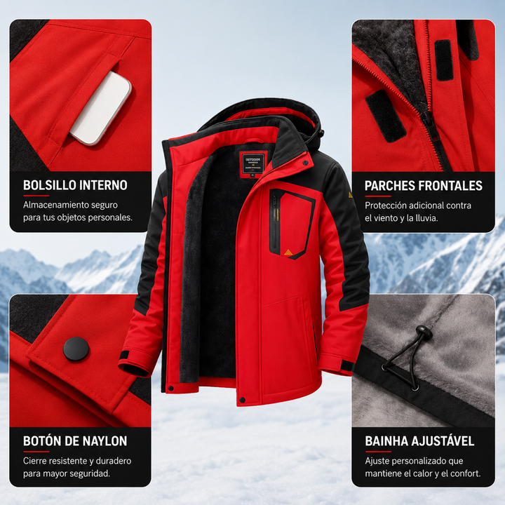 Chaqueta Térmica Impermeable con Forro Polar