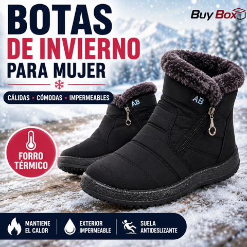 Bota de Nieve para Mujer con Forro Térmico | Impermeable y Antideslizante