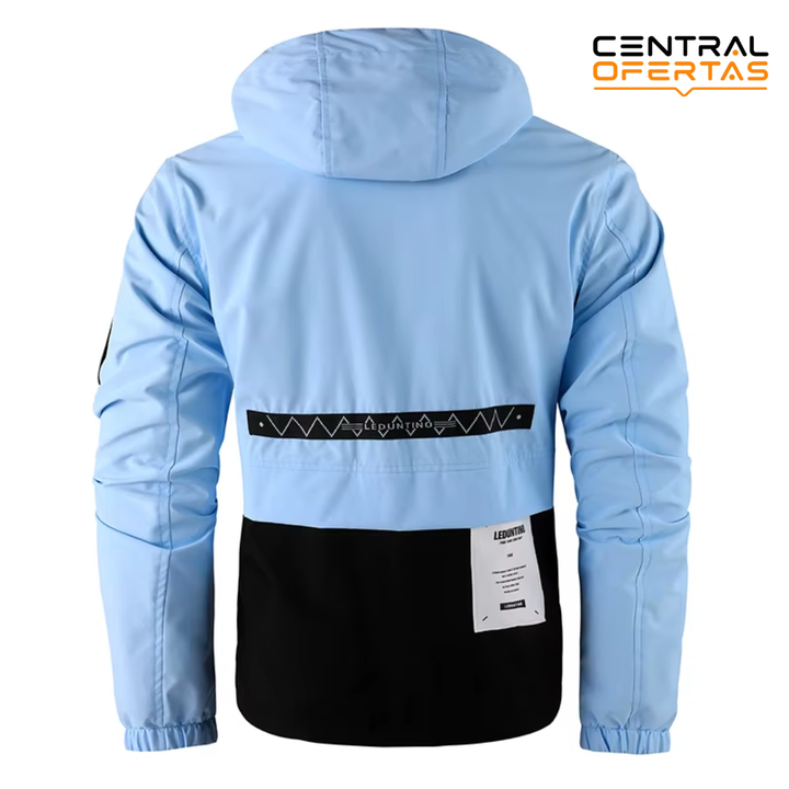 Campera Rompeviento para Hombre con Capucha Desmontable | Liviana y Versátil