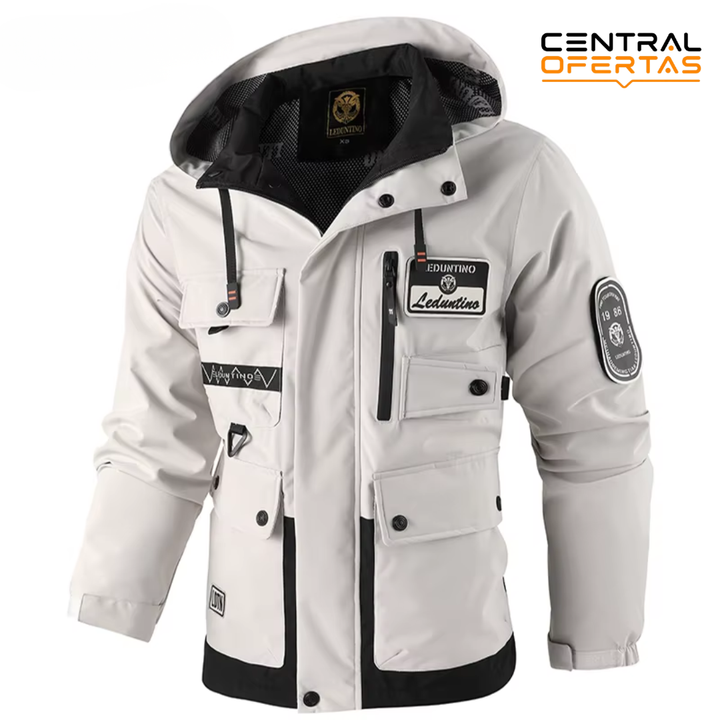 Campera Rompeviento para Hombre con Capucha Desmontable | Liviana y Versátil