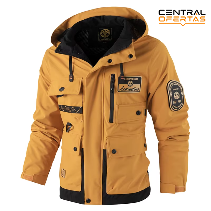 Campera Rompeviento para Hombre con Capucha Desmontable | Liviana y Versátil