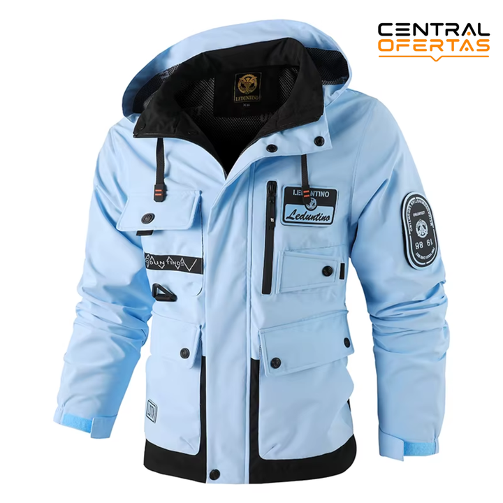Campera Rompeviento para Hombre con Capucha Desmontable | Liviana y Versátil