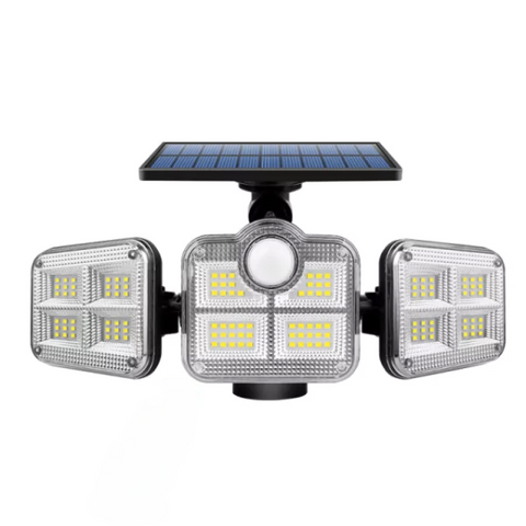 Reflector Led Solar Con 3 Cabezales 800W
