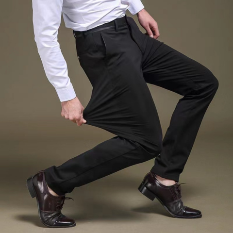 Kit de 3 Pantalones Masculinos en Seda Color Hielo y Elastano